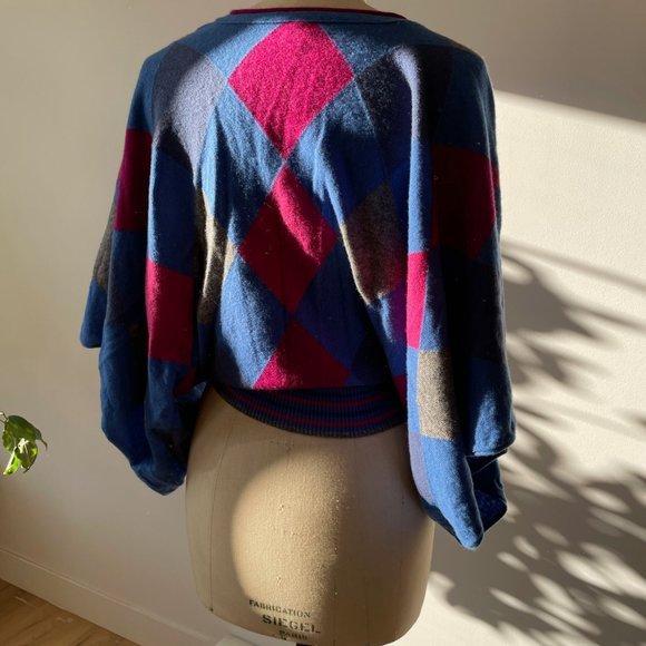 Benetton Argyle Wool Sweater - Picture 3 of 12